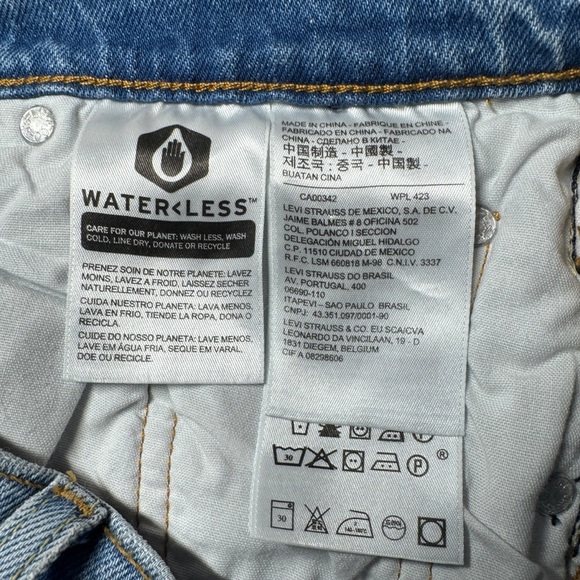 Levi's® Premium 501® STRETCH SKINNY EMBROIDERED JEANS WOMEN'S 26 RANCH WESTERN - Picture 10 of 16